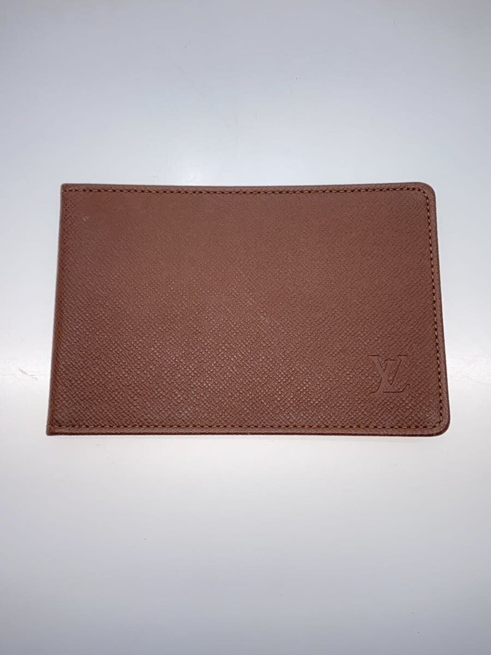 LOUIS VUITTON Pass Case Wallet Taiga Brown